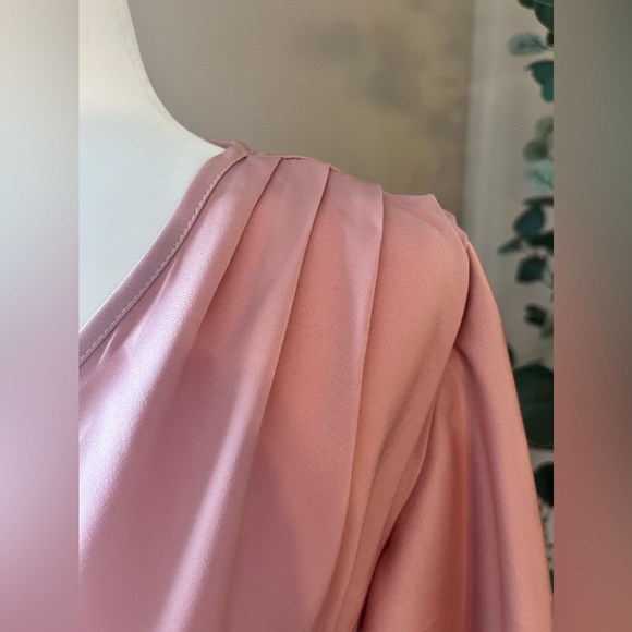 Brand new - tie waist flutter sleeve dress - peach color - Picture 7 of 8